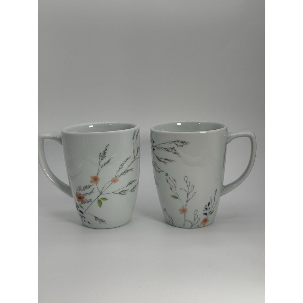 Corelle Adlyn 12 oz Porcelain Coffee Mugs Set of 2 Discontinued